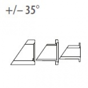 Afstandhouder 35° vlak-kabel