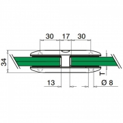 Glasverbinder MOD 28 recht