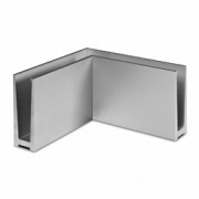 Binnen hoekprofiel Easy-Glass Slim voor topmontage