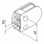 Glasklem MOD 28 buis