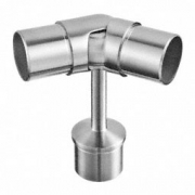 Handrailingsteun 0 - 70° buis-buis-buis - D 42.4