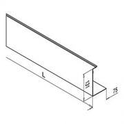 RVS bekleding voorzijde voor Easy-Glass 3kN zijmontage