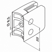 Glasklem MOD 26 buis