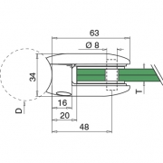 Glasklem MOD 28 buis