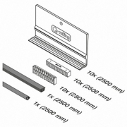 Rubber montage set voor Easy-Glass Pro F