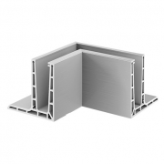 Binnen hoekprofiel Easy-Glass Pro F voor topmontage