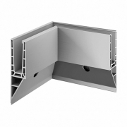 Binnen hoekprofiel Easy-Glass Pro Y voor zijmontage