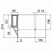 Buiten hoekprofiel Easy-Glass Pro Y voor zijmontage