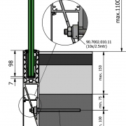 Basisprofiel OnLevel 3121 voor zijmontage