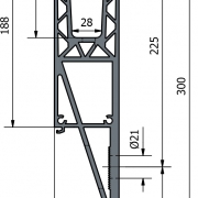 Basisprofiel OnLevel 3121 voor zijmontage
