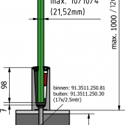 Basisprofiel OnLevel 6010 voor topmontage