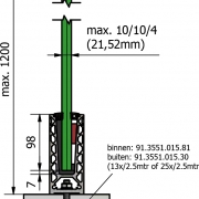 Basisprofiel OnLevel 6020 voor topmontage