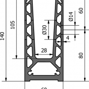 Basisprofiel OnLevel 6021 voor zijmontage