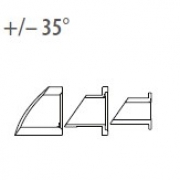 Afstandhouder 35° buis-kabel