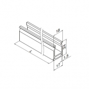 Led afdekprofiel voor aluminium U-profiel Linear Light