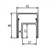 Aluminium U-profiel Lazortrack