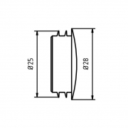 Blinde plug OnLevel 6021 voor zijmontage