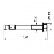 Fisher bevestigingsanker FAZ II 12/20 OnLevel voor topmontage