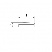 Mini alu U-profiel - geanodiseerd