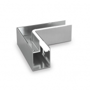 Verbinder hoek 90° voor aluminium U-profiel Lazortrack - binnen