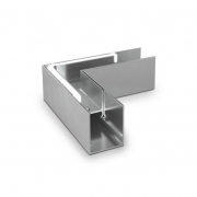 Verbinder hoek 90° voor aluminium U-profiel Lazortrack - buiten