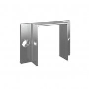 Wandbevestiging voor aluminium U-profiel Lazortrack