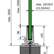 Basisprofiel OnLevel 4010 voor topmontage