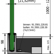 Basisprofiel OnLevel 3010 voor topmontage