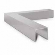 Verbinder hoek 90° voor aluminium U-profiel Lazortrack - binnen