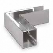 Verbinder hoek 90° voor aluminium U-profiel Lazortrack - binnen