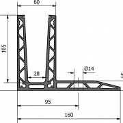 Basisprofiel OnLevel 3020 voor topmontage