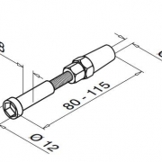 Kabelspanner voor zijdelings kabelsysteem