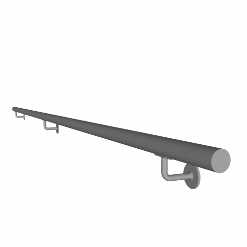 Handgreep BIRTA - inox - rond