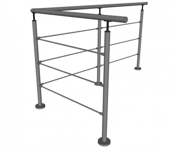Balustrade BRANI - inox - staven
