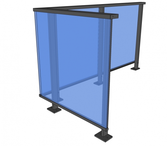Balustrade GAMBRA - glas - horizontaal