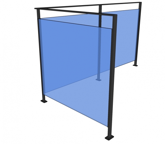 Balustrade KILKIS - glas - verticaal