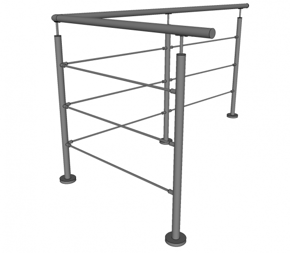 Balustrade LAKAS - inox - staven