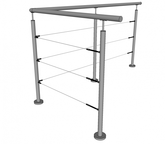 Balustrade VIGO - inox - kabels