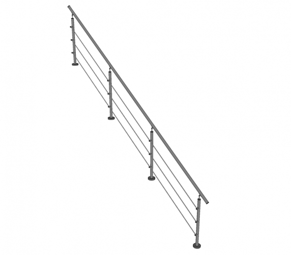 Trapleuning VEMAR - inox - staven