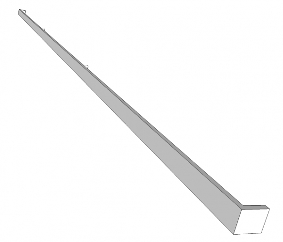 Handgreep REGO - gelakt - 40x10