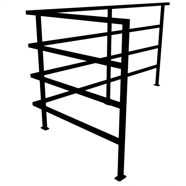 Balustrade SENZO - gelakt - staven 30x30