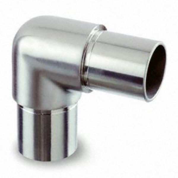 Buisverbinder kniefitting 90° afgeronde hoek