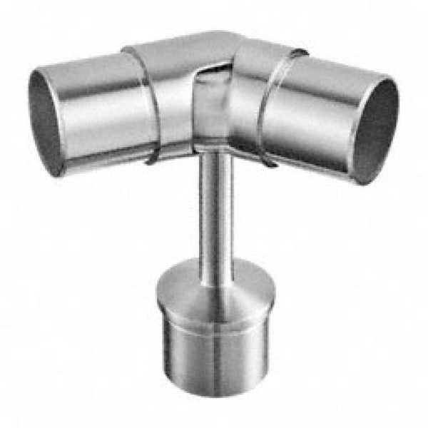 Handrailingsteun 0 - 70° buis-buis-buis - D 42.4