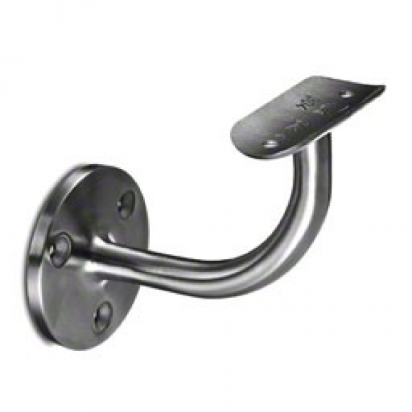 Handrailingsteun gebogen wand-buis - 85mm muurafstand
