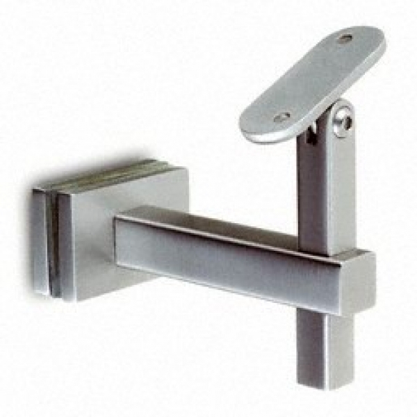 Handrailingsteun variabel square line 40x40 - glas-vlak