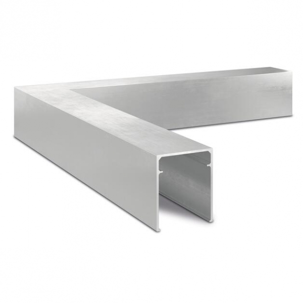 Verbinder hoek 90° voor aluminium U-profiel Lazortrack - binnen