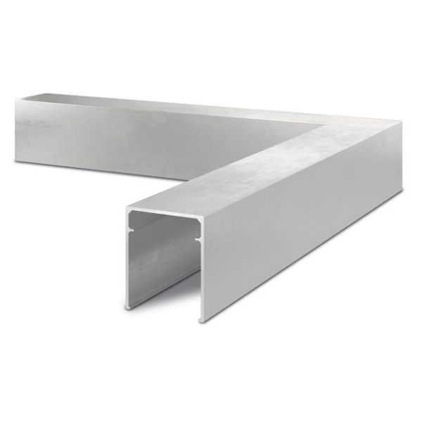 Verbinder hoek 90° voor aluminium U-profiel Lazortrack - buiten