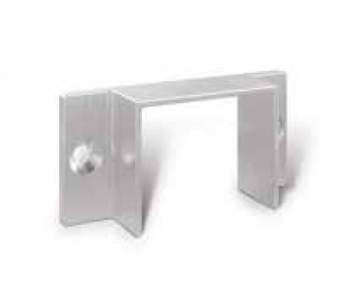 Wandbevestiging voor U-profiel Lazortrack (eik of alu)