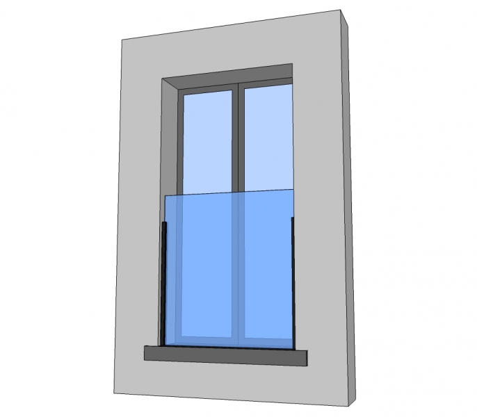 Balustrade VIDRAS - raam - glas