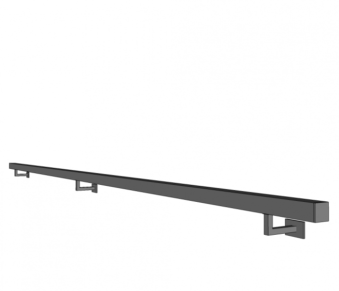 Handgreep TRIMA - inox - 40x40